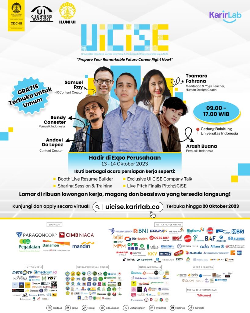 UI CISE (Career Internship Scholarship Entrepreneurship Expo) 2023